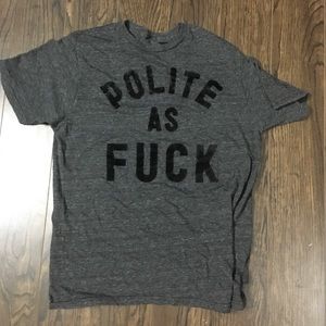 Joke T-shirt.